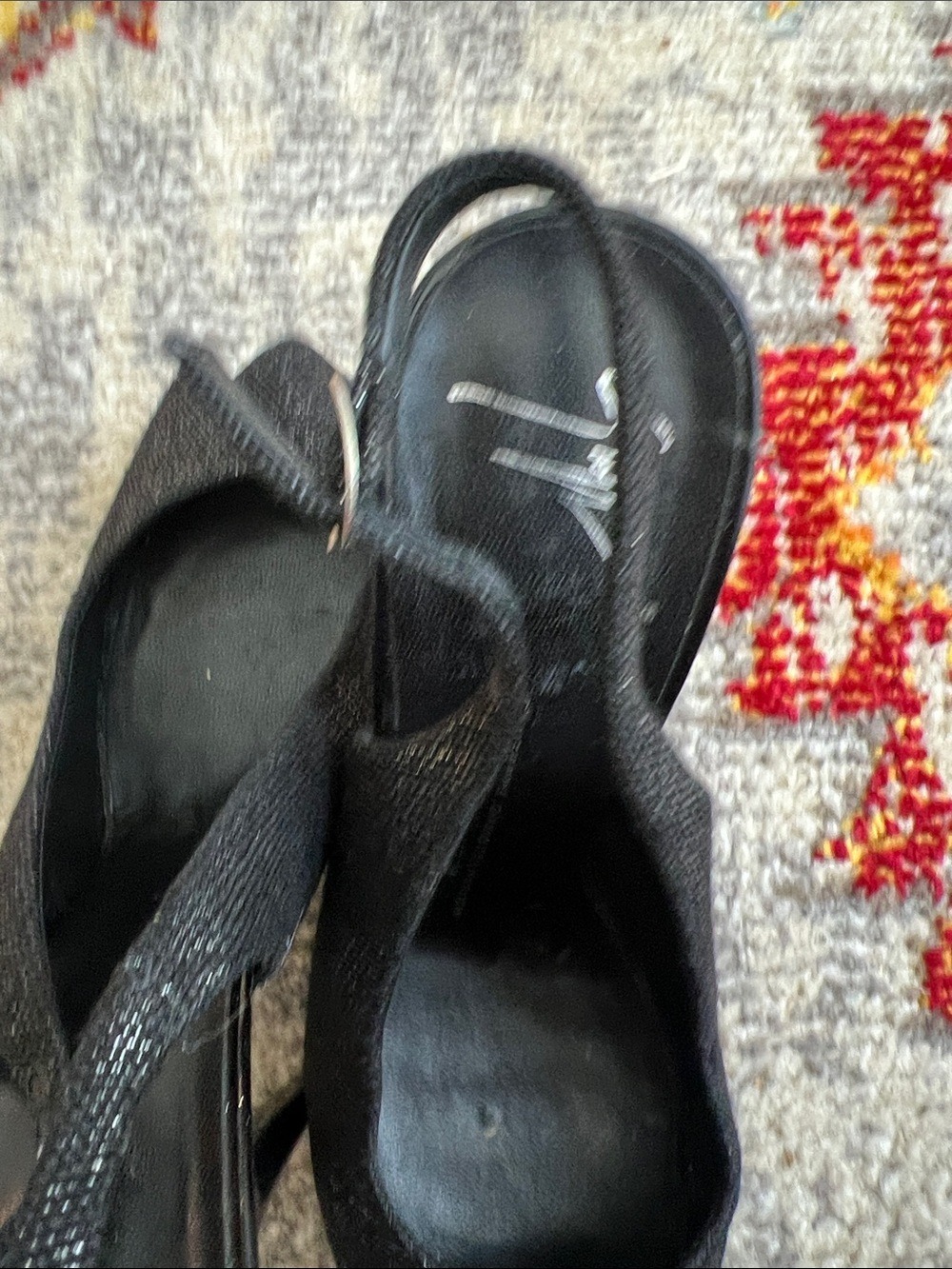 Giuseppe Zanotti Black Peep Toe Slingback Platform Pumps 7.5 Designer Evening - Picture 5 of 11